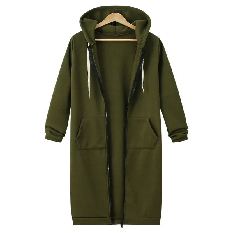 Olivia - Sudadera larga con capucha