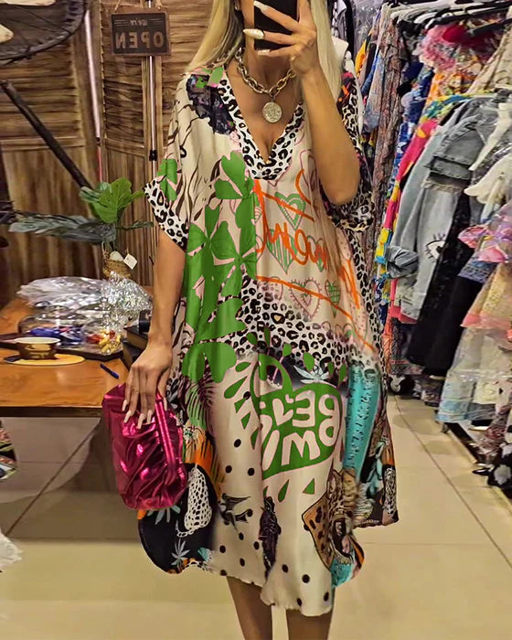 Sabrina - Vestido estampado bohemio y elegante