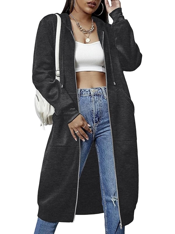 Olivia - Sudadera larga con capucha
