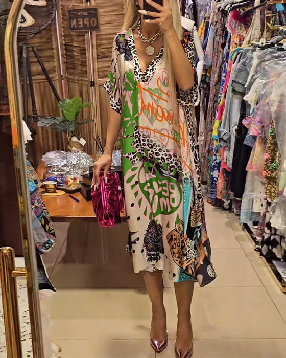 Sabrina - Vestido estampado bohemio y elegante