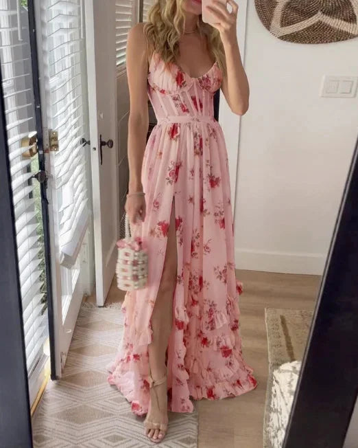 Selena - Vestido midi floral