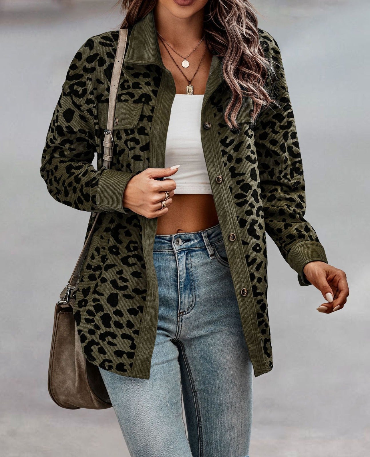 Ángela / Chaqueta estampada animal print