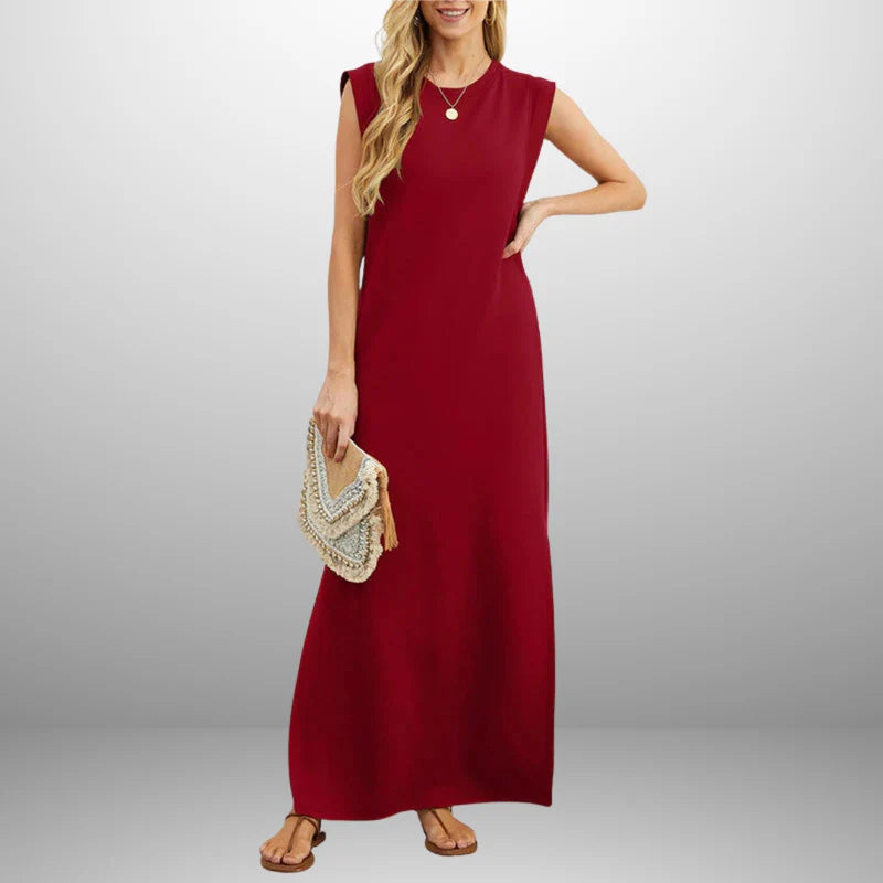 Inma | Vestido largo fluido antiarrugas