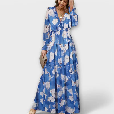Alba- Vestido elegante con escote en V