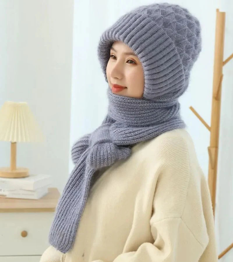 Faina - Conjunto de gorro y bufanda a juego