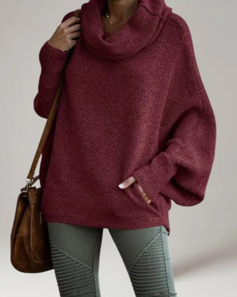 Bárbara - Jersey de cuello alto chic