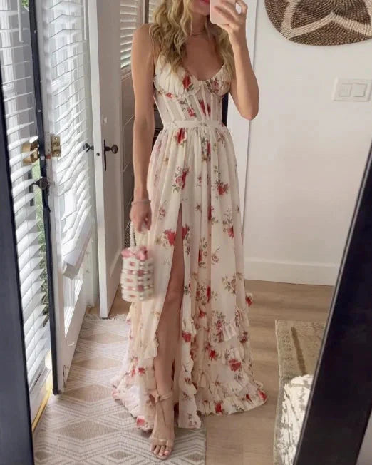 Selena - Vestido midi floral