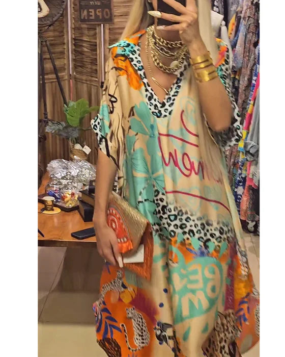 Sabrina - Vestido estampado bohemio y elegante