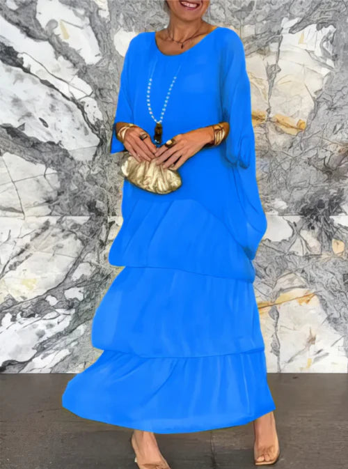 Carolina | Vestido largo fluido: elegancia sin esfuerzo