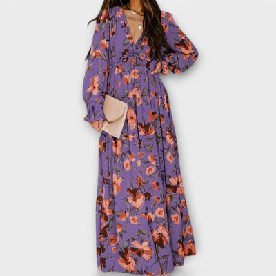 Alba- Vestido elegante con escote en V