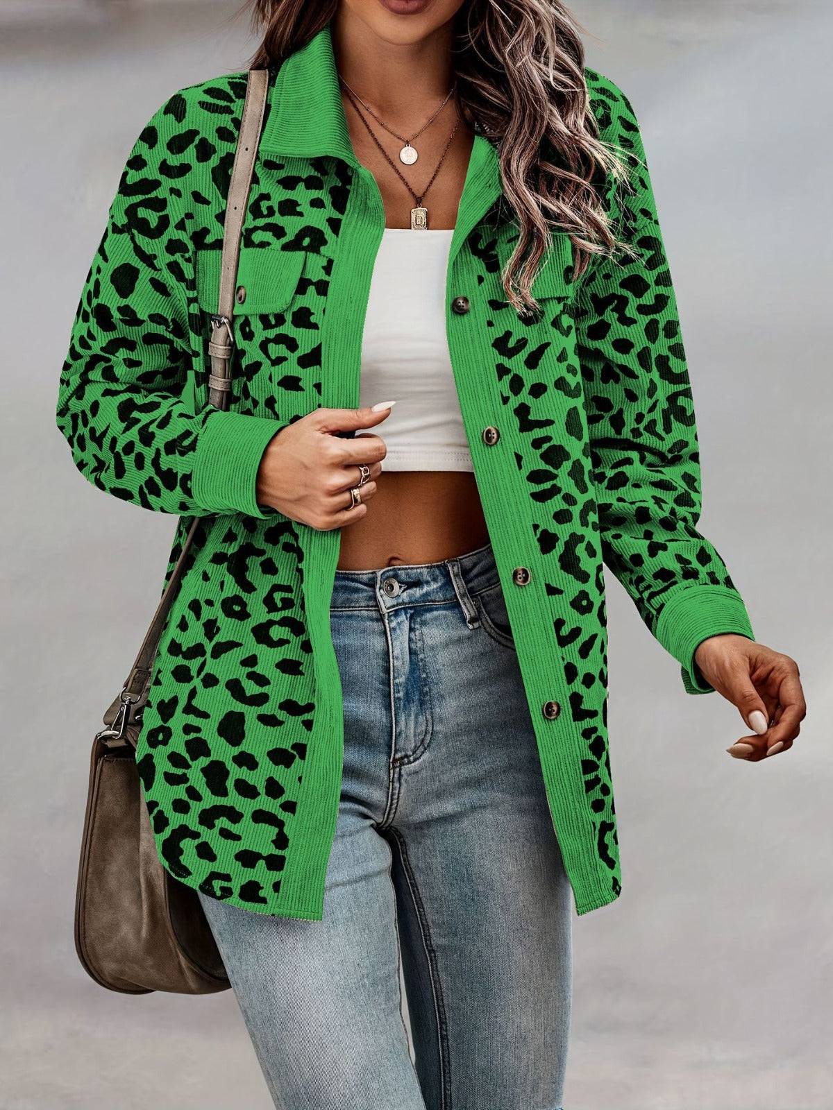 Ángela / Chaqueta estampada animal print