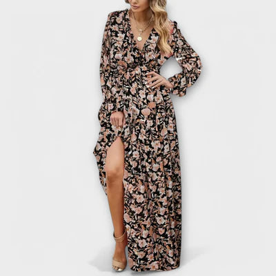Alba- Vestido elegante con escote en V