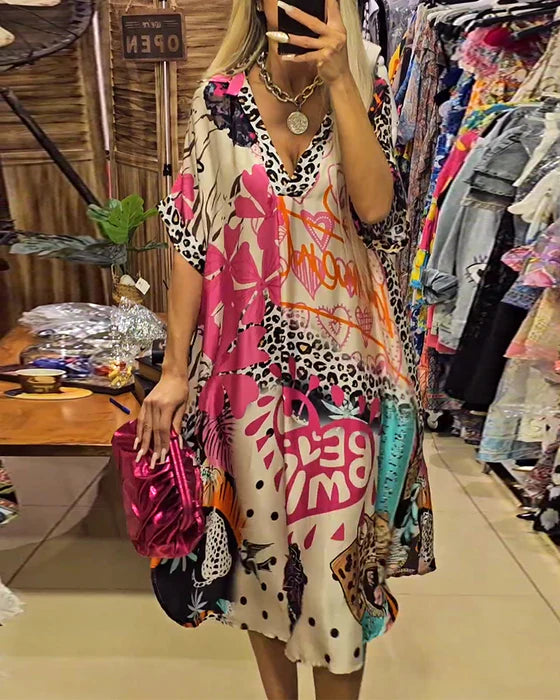 Sabrina - Vestido estampado bohemio y elegante