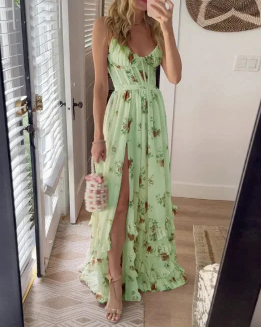 Selena - Vestido midi floral
