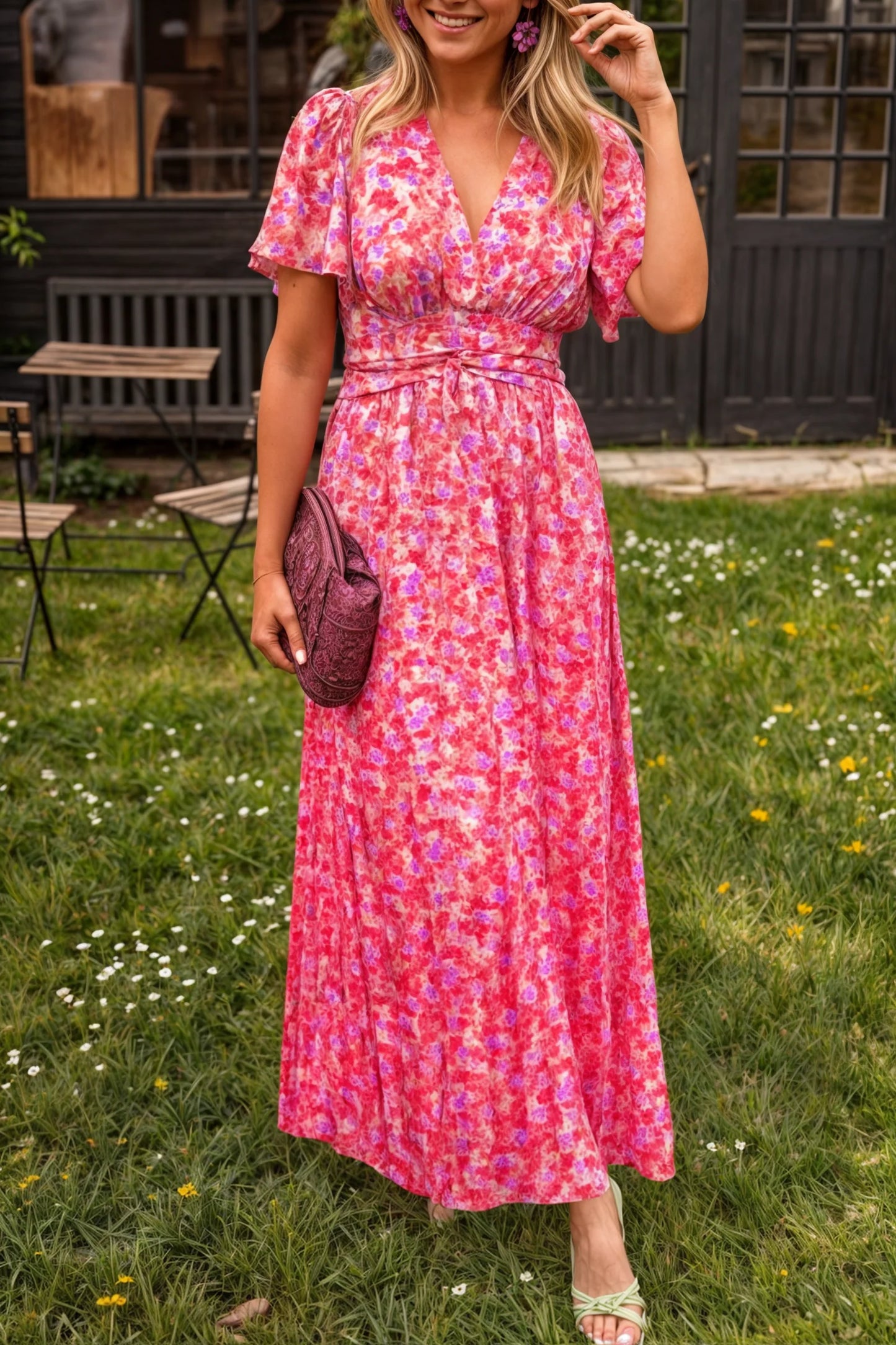 Isabel™ Vestido elegante con estampado floral