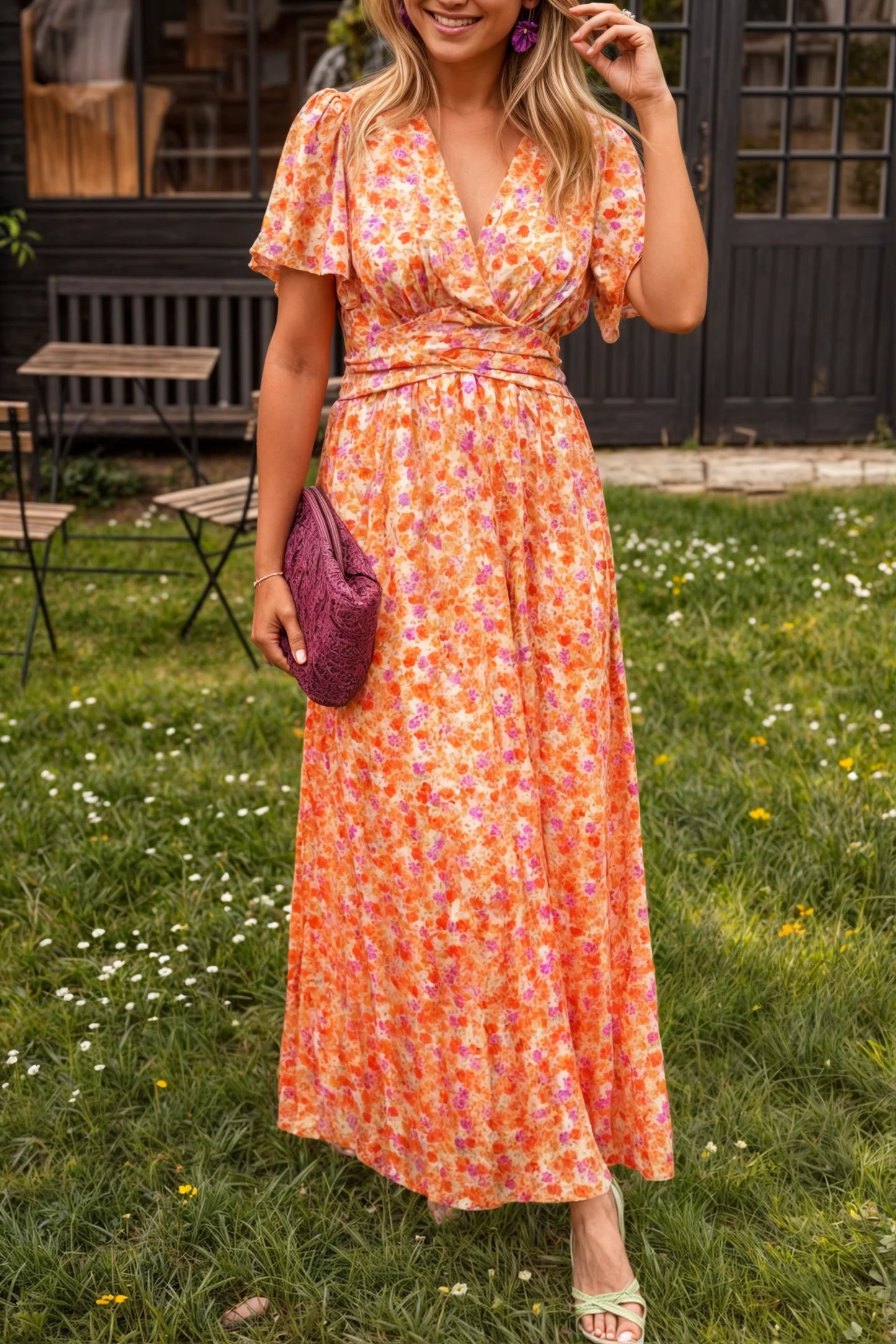 Isabel™ Vestido elegante con estampado floral