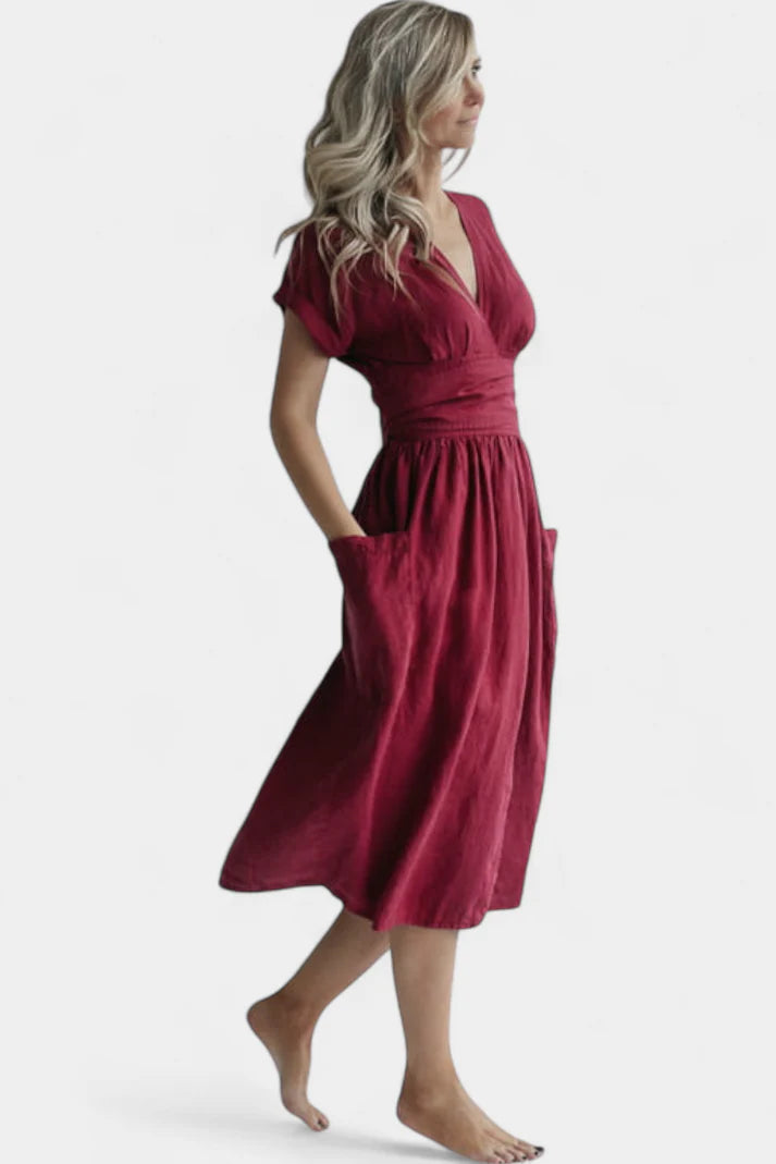 Aurora™ – Elegante vestido casual con escote en V