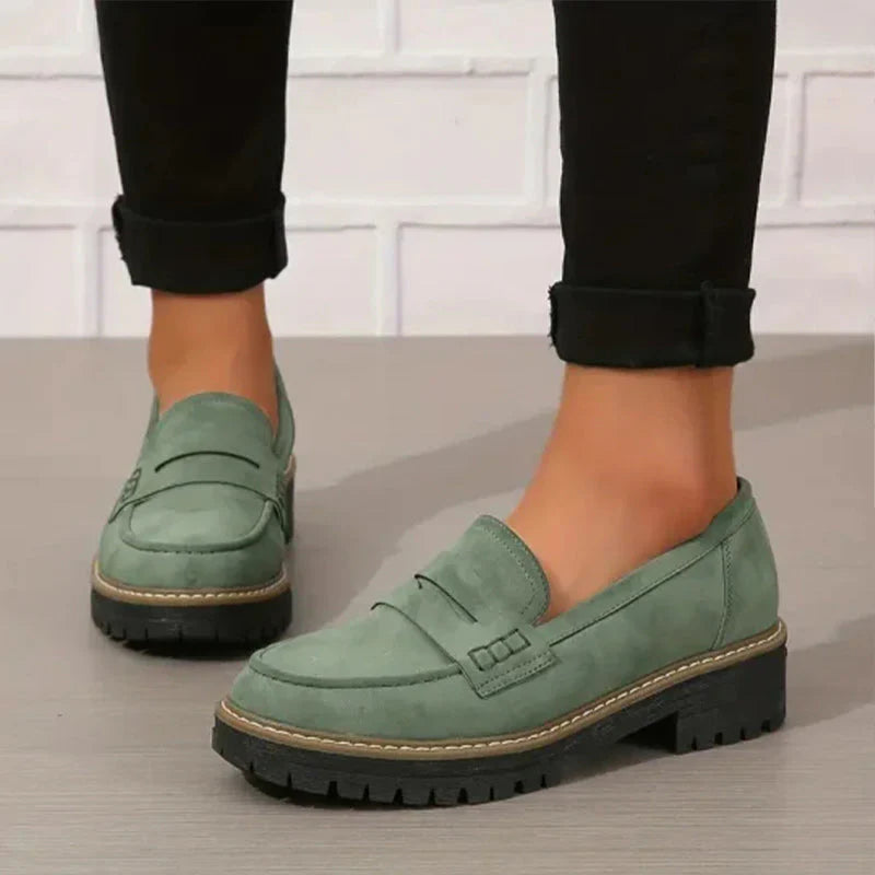 Mocasines cómodos con plataforma