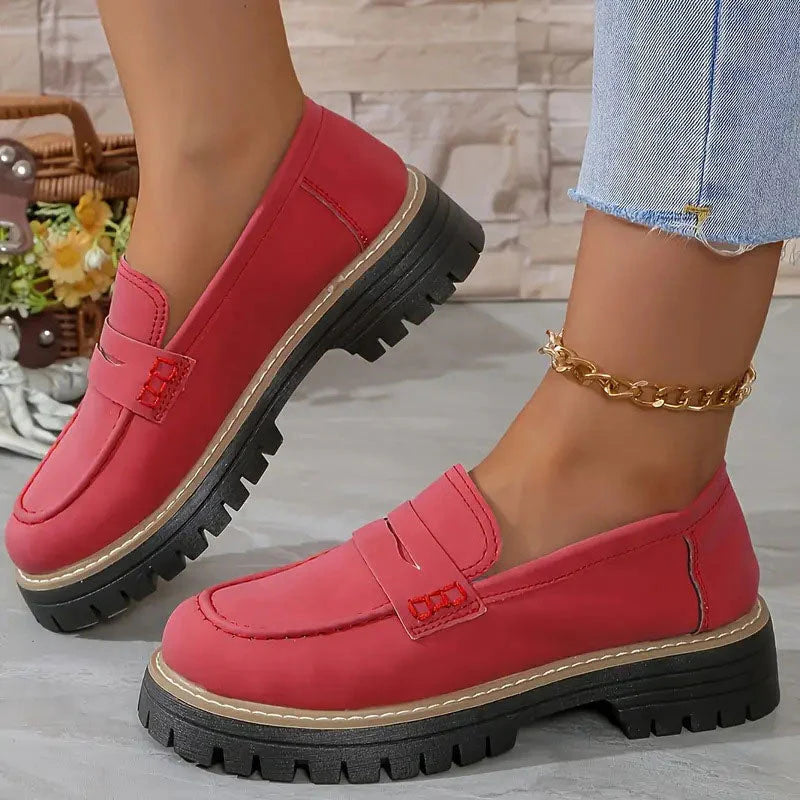 Mocasines cómodos con plataforma