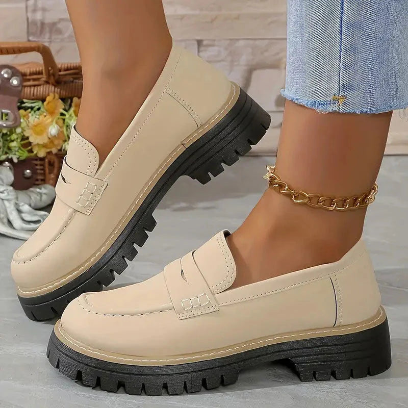 Mocasines cómodos con plataforma