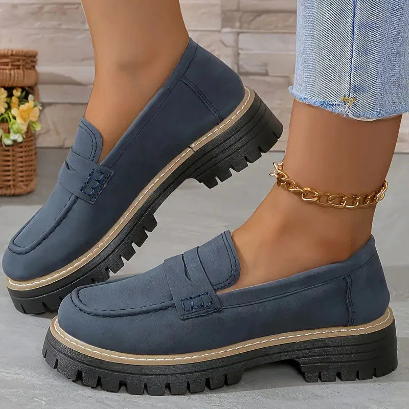 Mocasines cómodos con plataforma
