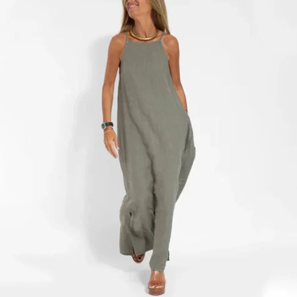 Lucía - Vestido largo minimalista de tirantes finos
