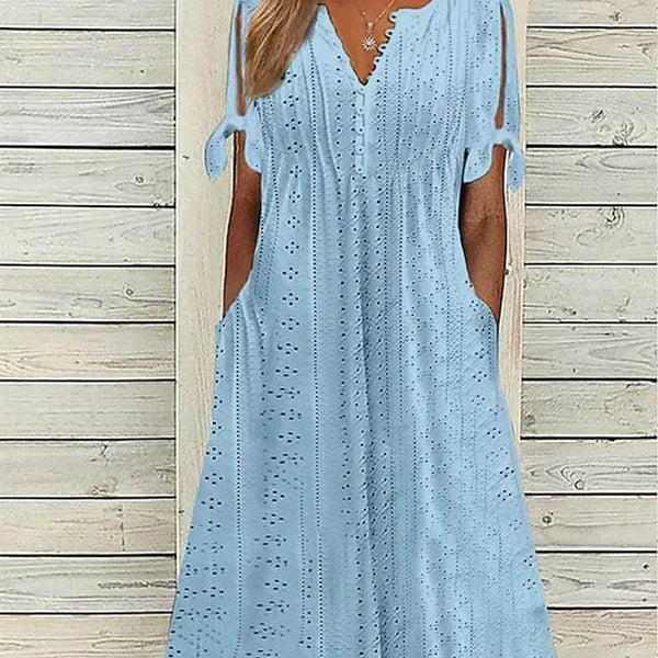 Abril™ | El vestido bordado que respira verano
