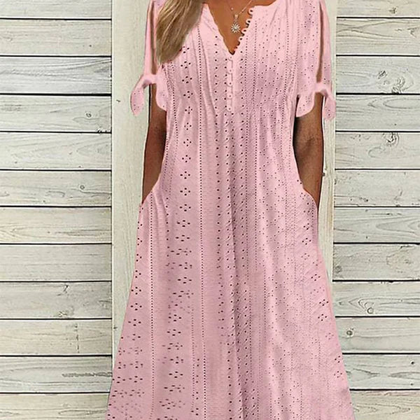 Abril™ | El vestido bordado que respira verano