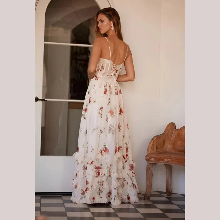 Selena - Vestido midi floral