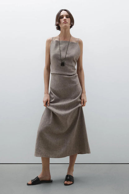 Priscila - Vestido largo fluido