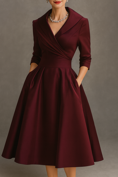 Lina / Vestido midi elegante con estilo vintage