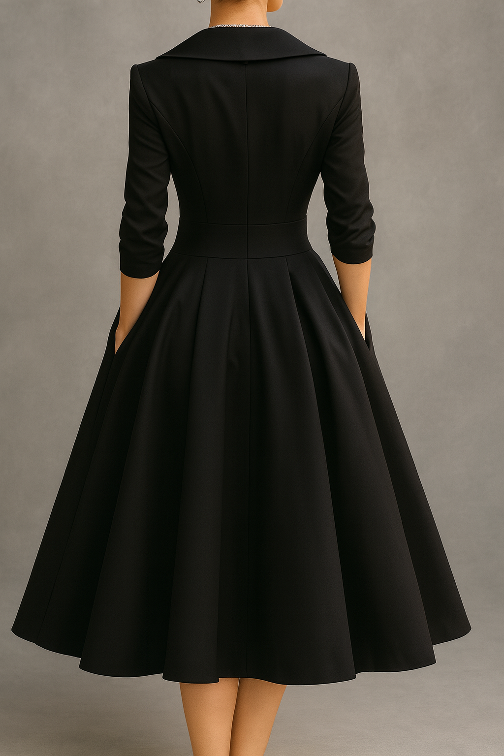 Lina / Vestido midi elegante con estilo vintage