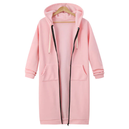 Olivia - Sudadera larga con capucha