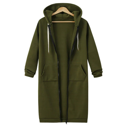 Olivia - Sudadera larga con capucha