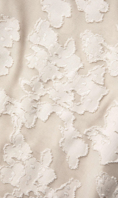 Coral - Vestido largo con estampado floral de campana