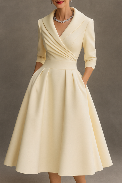 Lina / Vestido midi elegante con estilo vintage