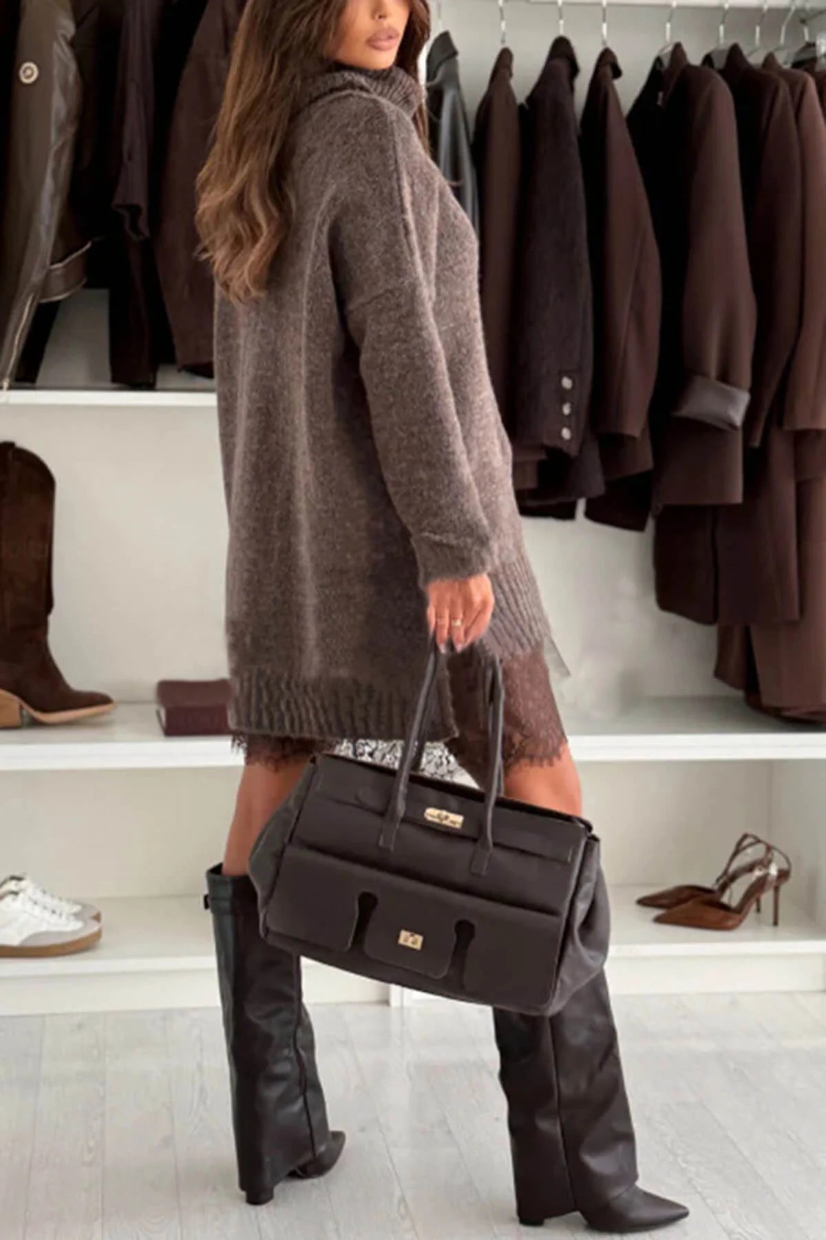 Celina – Conjunto de jersey y vestido