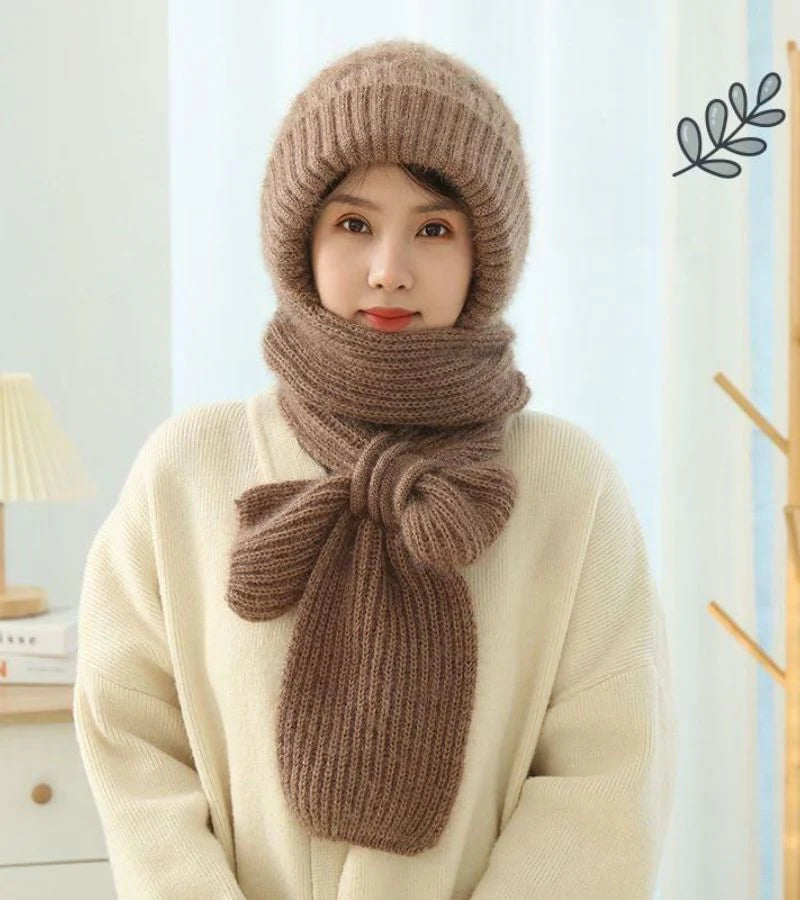 Faina - Conjunto de gorro y bufanda a juego