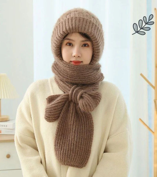 Faina - Conjunto de gorro y bufanda a juego