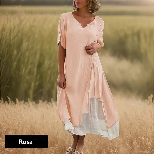 Aina™ | Vestido fluido con capas y caída elegante