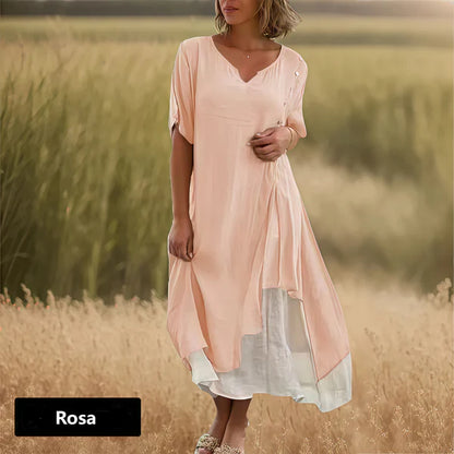 Aina™ | Vestido fluido con capas y caída elegante