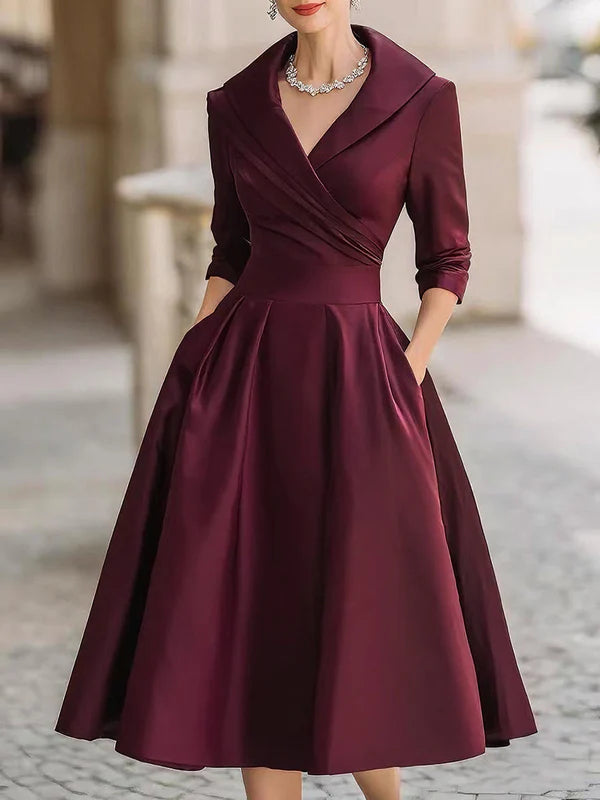 Lina - Vestido midi elegante con estilo vintage