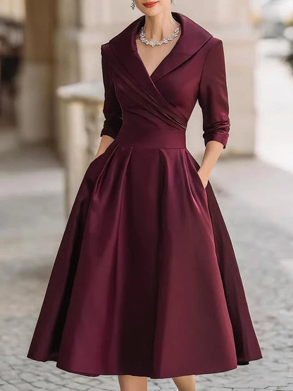 Lina - Vestido midi elegante con estilo vintage