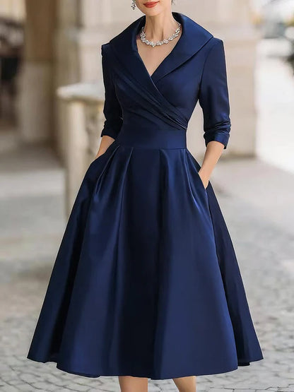 Lina - Vestido midi elegante con estilo vintage
