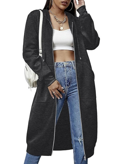 Olivia - Sudadera larga con capucha