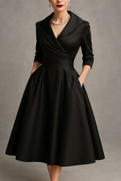 Lina / Vestido midi elegante con estilo vintage