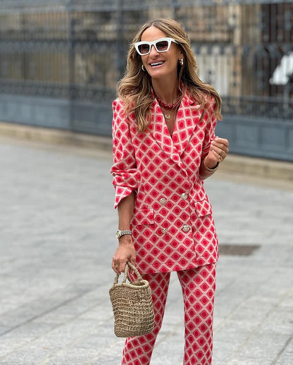 Francesca - Conjunto con estampado geométrico