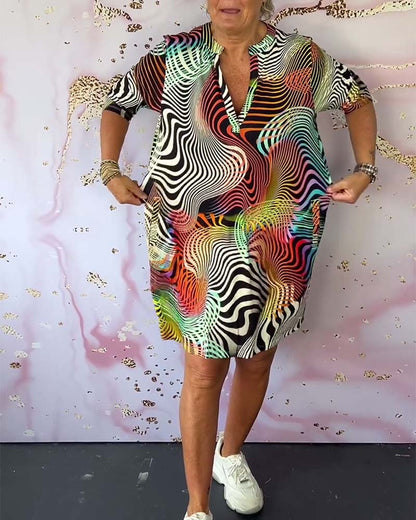 Lucía | Vestido Colorido con Escote en V