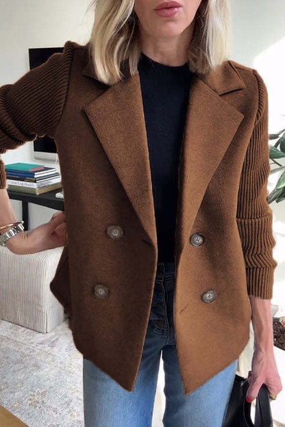 Elena™ | Abrigo radiante de primavera con mangas de punto
