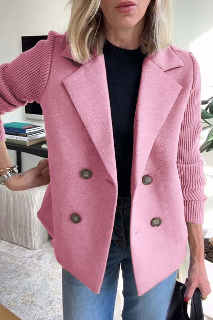 Elena™ | Abrigo radiante de primavera con mangas de punto